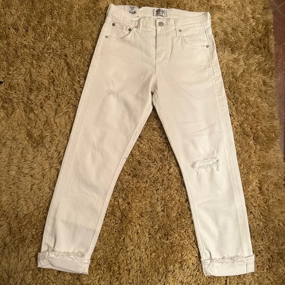 Agolde Isabel mid rise slim straight jeans